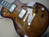 Partihandel ny anpassad liten jazz elektrisk gitarr semi ihålig kropp med f hål i bästa bruna burst 100522