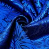 Szaliki moda Mężczyźni krawata niebieski Jacquard Paisley 100% jedwabny zestaw jesienny zima ciepłe swobodne garnitury koszuli szal Barry Wang1210b