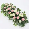 Jarown Wedding 100cm Flower Row Arranch Flower Stage Road Lead Flower Weddingシーンレイアウトパーティー装飾Floral Y20010268I