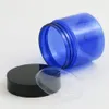 30 vasetti contenitori in plastica blu rotondi a prova di perdite da 2 Oz con coperchi 60 g per riporre i viaggi trucco lozione cosmetica scrub crema