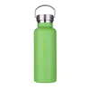 500ml Stainless Steel Water Bottle Leak-Proof Metal Sports Flask Large Capacity Sports Bottle Wide Mouth Metal Lid