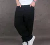 Männer Wide Leg Denim Hosen Hip Hop Schwarz Lässige Jeanshose Baggy Jeans für Rapper Skateboard Entspannte Jeans Jogger 71805 201128