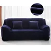 Plush Sofa Cover Stretch Solid Color Thick Slipcover s for Living Room Pets Chair Cushion Towel 1PC 220302