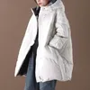 Schinteon 여성의 사이즈 위로 자켓 겨울 따뜻한 눈이 느슨한 outwear 후드 Vinatge 201102가있는 한국식 코트