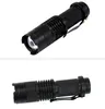 LED Strong Light Flashlight Stretch Zoom Mini Three Gear Adjustable Black Aluminium Alloy Torch Outdoors Camp Lamp Portable 5cha M2