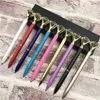 multi colors Creative Carat Big Diamonds Metal Pens Gem Crystal Ballpoint Pen Stationery