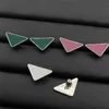 Sólidos y elegantes aretes triangulares Brillantes y elegantes Aretes colgantes que combinan con todo para mujeres en vacaciones