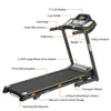 US Free Ship Electric Treadmill Gemotoriseerde Running Machine met handmatige helling en hydraulische staafmechanisme Home Gym