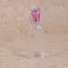 100 pz/lotto Mini Bottiglia di vetro Vuota portachiavi Portachiavi bottiglie di profumo di olio essenziale pendente Per auto Ornamento