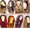 Lace Front Human Hair Wigs Transparent HD Lace Frontal Wig 180 200 Density Lace Front Wig Remy 13x4 Brazilian Body Wave Wig5041844