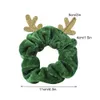 Kerstversiering herfst en winter grote darm haar ring schattige eenvoudige eland flanel touw accessoires1