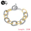 Lien chaîne UNY Bracelet Designer marque David inspiré Bracelets Antique femmes bijoux câble fil Vintage cadeaux de Noël Bracelet4121747