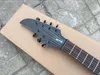 Custom Made 7 Struny Naturalne Drewno Elektryczne Gitara Basowa 24 Prążki Bass Czarny Sprzęt Chiny Bass Gitara Darmowa Wysyłka