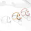 New Style Personality Crescent Moon Ring Lady Fashion Zircon Crystal Star Moon Open Adjustable Charm Women Ring Jewelry3417523