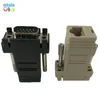 100PCS/LOT High Quality Network Cable Adapter VGA Extender Male To LAN CAT5 CAT5e CAT6 RJ45 Female