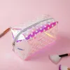 Laser Color Cosmetic Bag Plastic PVC Travel Makeup Bags with Zipper Fashion Storage Organization Portable Gift Candy Pouch for Sale