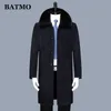 BATMO arrival winter wool long trench coat men s jackets plus size M 8807 LJ201110