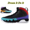 أحذية كرة السلة للرجال 9 9s الصالة الرياضية أحمر أسود تغيير العالم UNC ولدت 14 14s Space Jam University Blue Gold Fortune Racer Dream It Do it Trainers أحذية رياضية