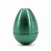 새로운 계란 모양 허브 그라인더 4 조각 58mm 흡연 세트 아연 알루미늄 합금 꽃가루 프레스 포수 담배 분쇄기 금속 그라인더 DAB 도구