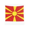Personalizado Macedonia Nacional País Bandeiras Banners 3'x5' Foot grosso de alta qualidade 100D poliéster com guarnições de latão