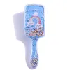 Peigne pour enfants, peignes de massage antistatiques Accessoires pour cheveux Brosse chaude en plastique pour cheveux de princesse de dessin animé pour bébés filles