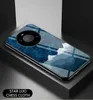 Przypadki do Huawei Mate 40 Pro Plus + Pokrywa Moda Kolorowe Gwiaździste Niebo Hard Hartred Glass Case Case Telefon Huawei Mate40 Pro +