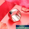 Silver Antik Svart Smooth Design Män eller Kvinnor Ring Fashion Finger Ring Smycken WJ001R