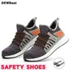 CE appd Steel Toe Outdoor Anti Slip Breathable Protective Work Boots Mens Puncture Proof Safety Shoes Y200915