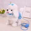 Robot giocattoli per cani peluche elettronico cucciolo cantare 36 canzoni camminare corteccia barboncino giocattolo divertente morbido animale domestico carino per bambini regalo di compleanno 201212