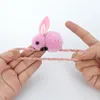 Cute animal ball rabbit ring female rubber band elastic bands Korean headwear children hair Accessories ornaments