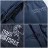 Tiger Force New Men's Winter Jacket Negócio Casual Overcoat Com capuz Moda Long Moda Espessa Homens Ao Ar Livre Casaco Quente Parka 70734 201217