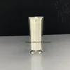 15ML square shape white plastic acrylic airless bottle for lotion emulsion serum liquid foundation whitening essence skin care