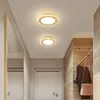 Modern LED Ceiling Lights for Kitchen Corridor Balcony Entrance cristal round golden lamp for home D20cm Chandelier