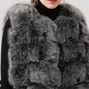 Qiuchen 2020 Yeni Varış Gerçek Fox Kürk Kadın Kış Yelek Moda Yelek Ücretsiz Kargo Sıcak Satış Kalın Kürkler LJ201201