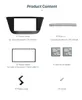 Kit cornice per fascia autoradio 2 Din per IVECO DAILY stile OEM 2014+ nel kit di installazione della piastra di rivestimento del cruscotto Kit pannello