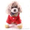 クリスマスペットドレス6サイズエルクサンタ子犬スーツクラシックユーロアメリカペットドッグクリスマス服ペットアパレル卸売WDH0319