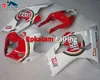 GSX-R1000 K3 Fairings för Suzuki 2003 2004 GSXR1000 03 04 GSXR 1000 R1000 Vit Red Fairing Kit Bodywork Set (formsprutning)