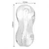 NXY Sex Masturbators Olo Transparents Penis Exercise Male Masturbator Adult Products Soft Jelly Tpe Shop Toys for Men 220127