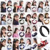 عقدة hairband رباطات النساء الزهور الزهور مخطط ابتسامة رئيس التفاف أغطية الرأس للفتيات اكسسوارات للشعر النساء العصي الشعر 54 الألوان C6643