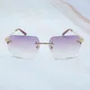 Sunglasses Men Designer Panther Sun Glasses Big Square Polygon Shades For Women Classic Ancient Mens Wholesale Sunglasses French