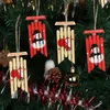 Merry Christmas Wooden Snowman Santa Pendants Xmas Tree Hanging Decoration Party Supplies Gifts For Kids Assorted Color JK2011PH