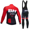 Зимняя команда BH с длинным рукавом велосипедные брюки для велосипедных брюк Ropa Ciclismo Men Thermal Fleece Pro Bicycling Maillot Clothing2963240