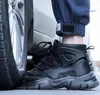 Vintage m￤n arbetar st￶vlar modedesigner hi-top skor andningsbar vattent￤t sn￶rning pappa boot storlek 39-45 h￶g kvalitet f￶r m￤n