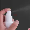 100 sztuk 20ml miniaturowa biała butelka z tworzywa sztucznego z mgłą spray 20cc pusty opryskiwacz perfumy pojemnik Samll próbki kieszonkowe butelek