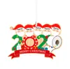 DIY 2,020 검역 크리스마스 장식 개인화 된 가족 종이 장식 2020 장식 크리스마스 트리 장식 NEW HOT