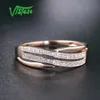 14k anillo de diamantes 585