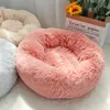 Soffice letto calmante per cani Lungo peluche ciambella Letto per animali Hondenmand Lettino Ortopedico Cuccia Divano Cucciolo Sacco a pelo Round13028