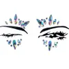 ダイヤモンドステッカーボヘミアスタイルのキラキラクリスタルタトゥーステッカーのための女性の顔の額の額縁のウェディングパーティーの装飾ツール
