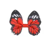 48ピース2.5 "小さなかわいい動物の赤ん坊の女の子の蝶の髪弓のためのワニのクリップ幼児幼児またはDIYプロジェクトLJ201226