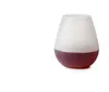 새로운 디자인 패션 2015 깨지지 않는 명확한 고무 와인 유리 실리콘 와인 유리 실리콘 와인 컵